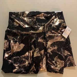 Old Navy Rose Gold Metallic Leggings